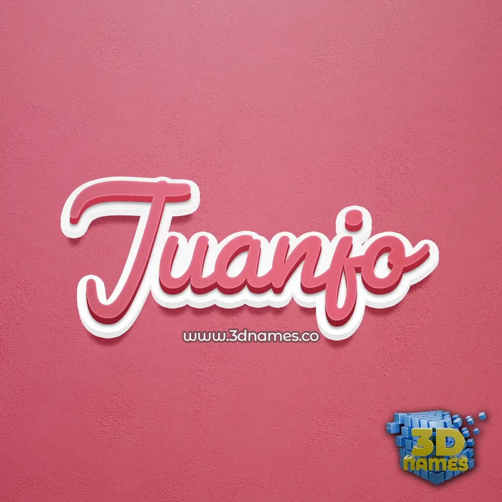 juanjo in Red Scribble style - 3D name wallpaper