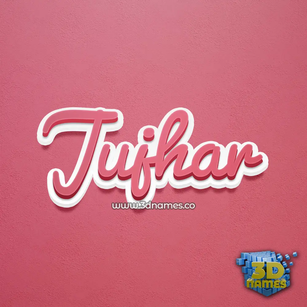 jujhar in Red Scribble style - 3D name wallpaper