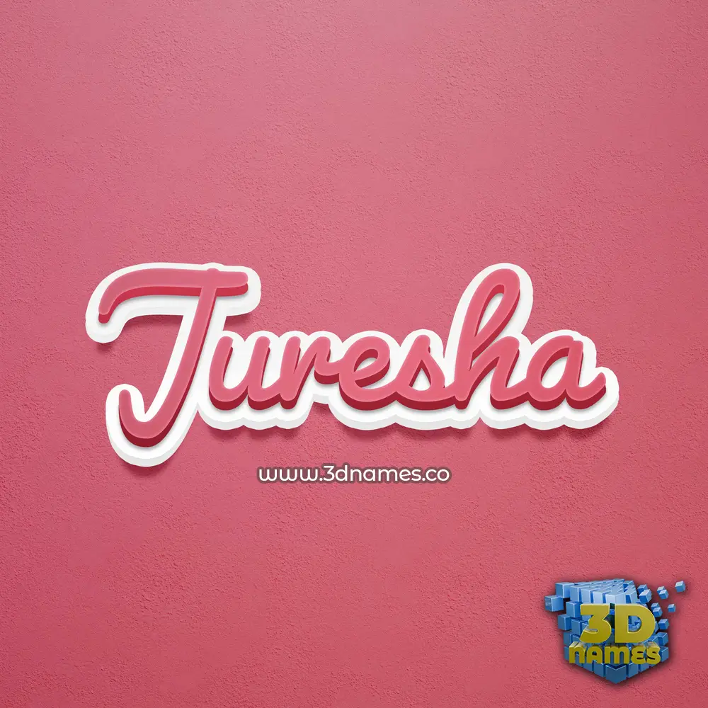 juresha in Red Scribble style - 3D name wallpaper