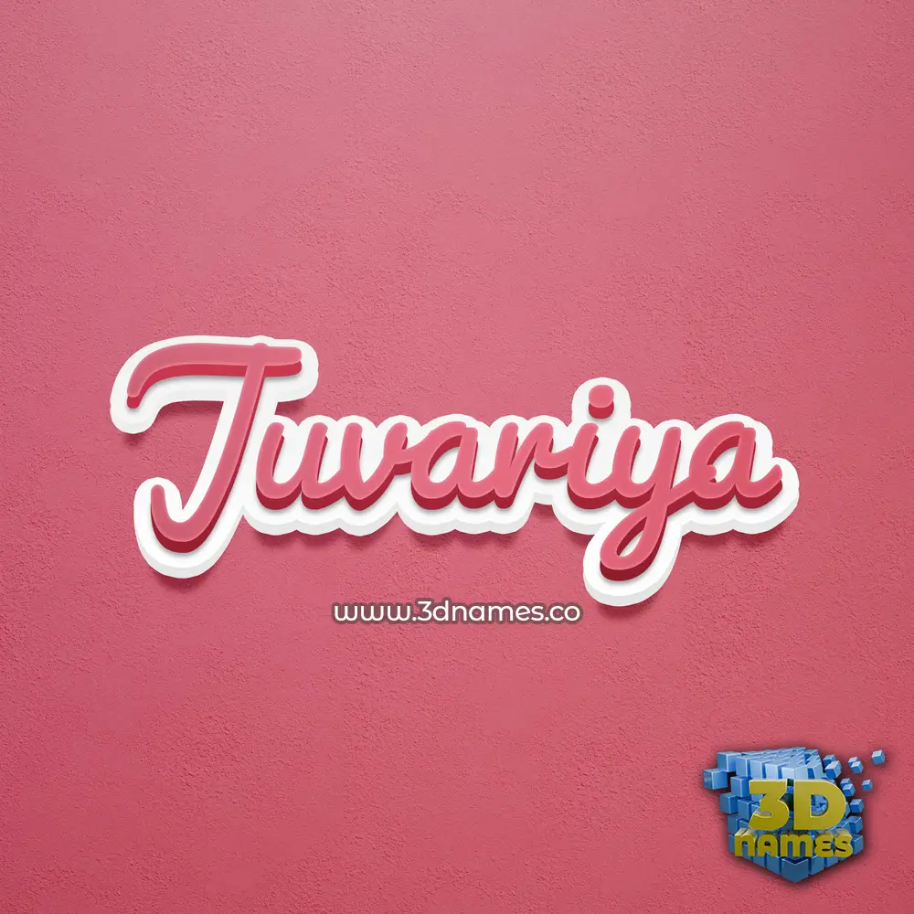 juvariya in Red Scribble style - 3D name wallpaper