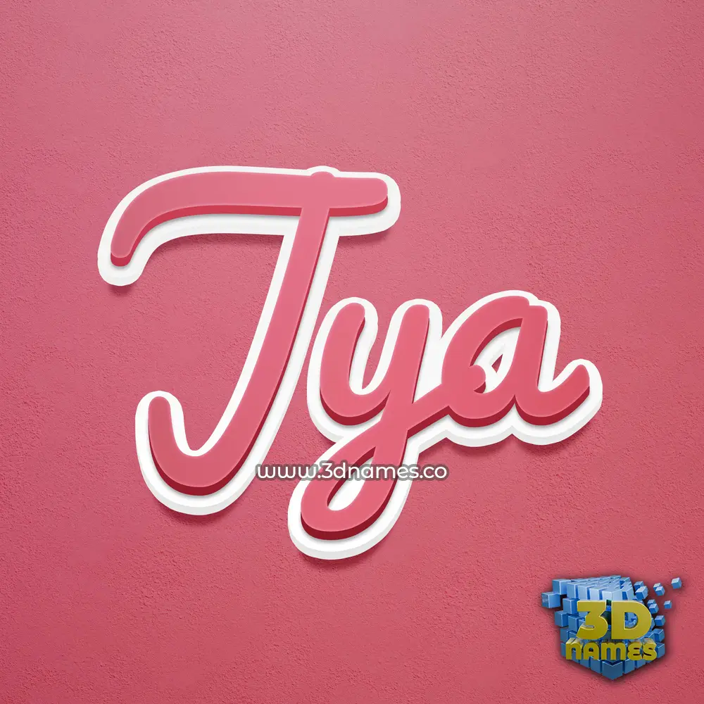 jya in Red Scribble style - 3D name wallpaper