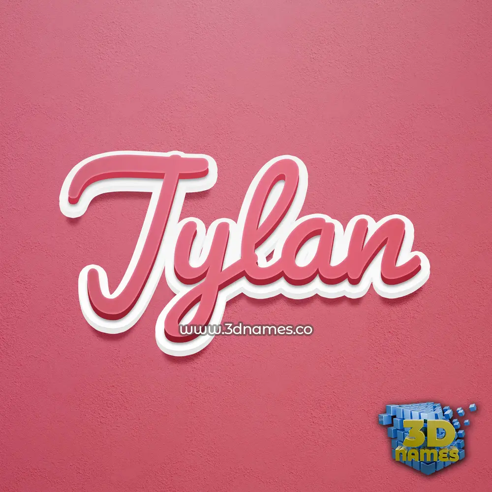 jylan in Red Scribble style - 3D name wallpaper