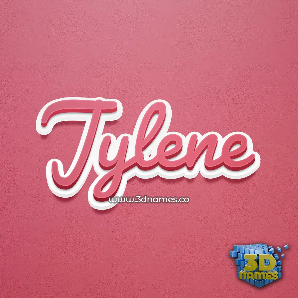 jylene in Red Scribble style - 3D name wallpaper