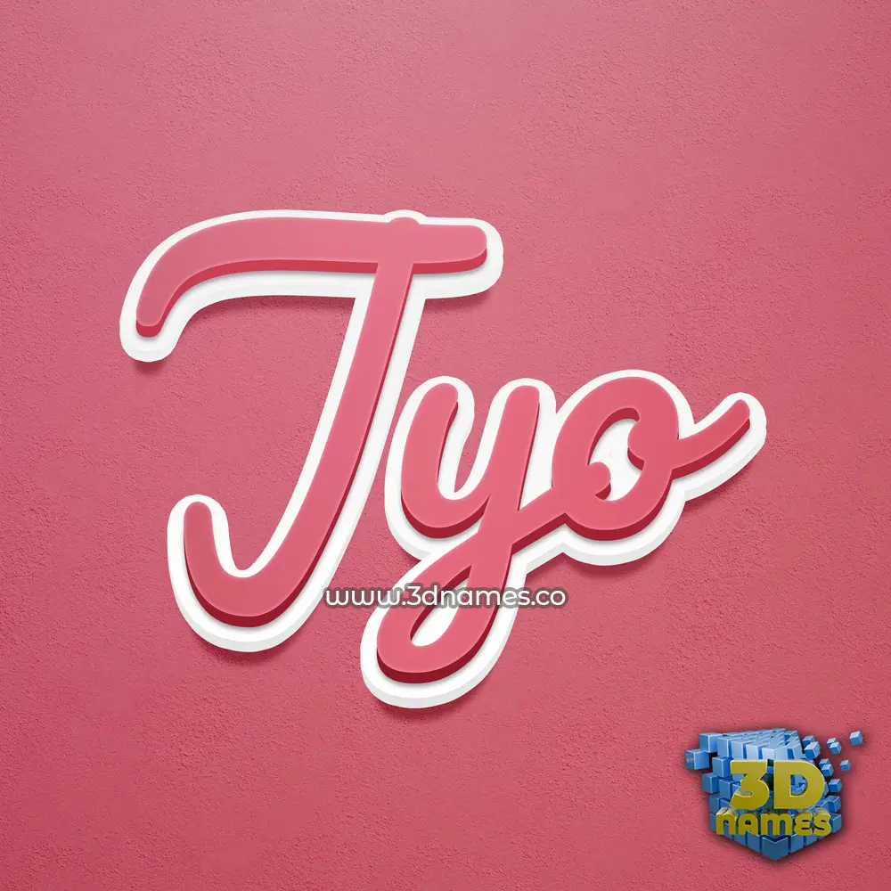 jyo in Red Scribble style - 3D name wallpaper