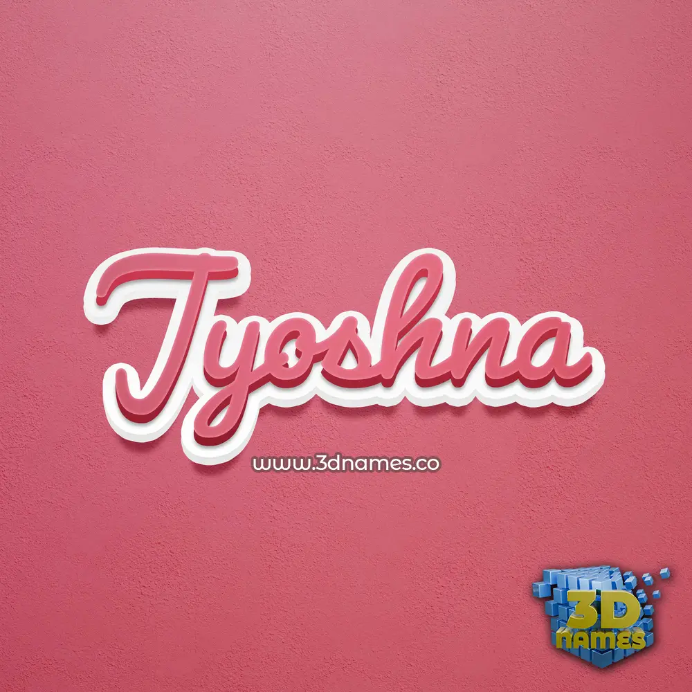 jyoshna in Red Scribble style - 3D name wallpaper