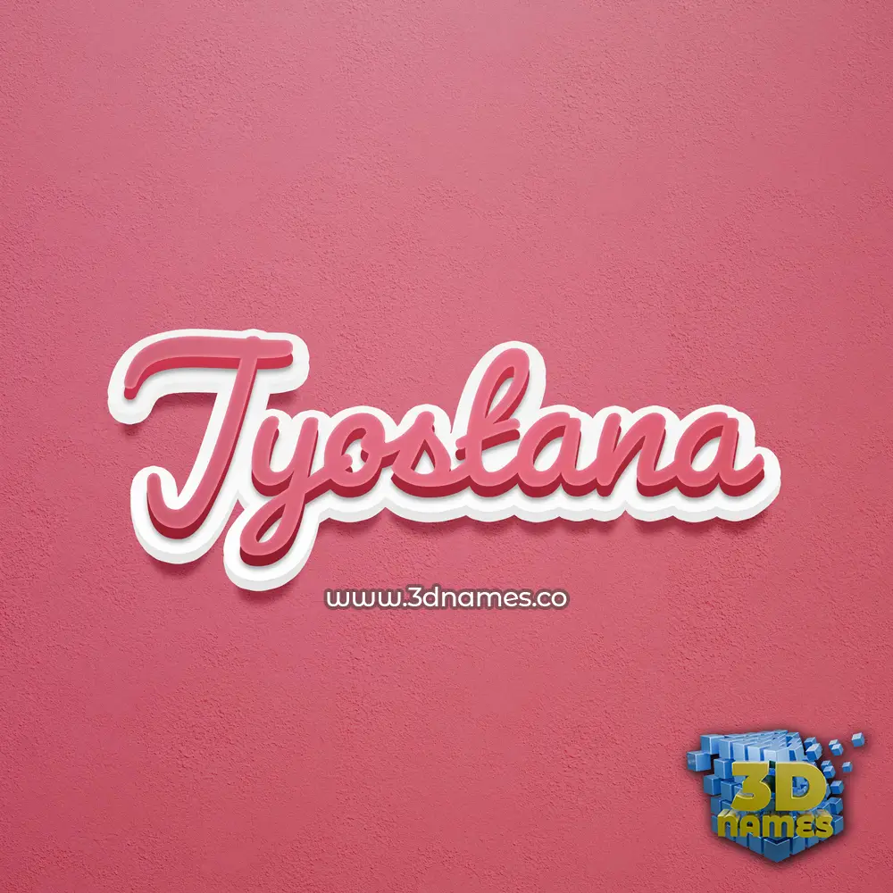 jyostana in Red Scribble style - 3D name wallpaper