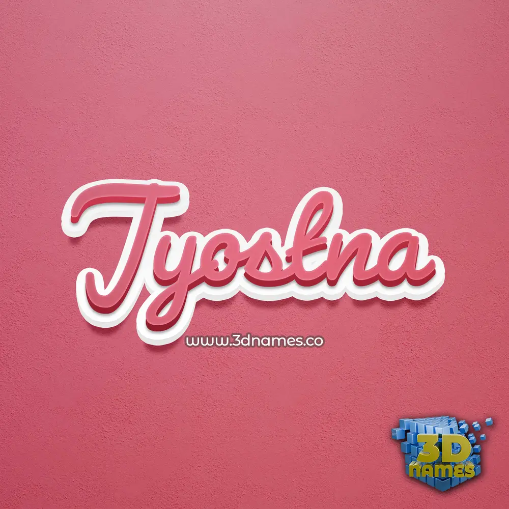 jyostna in Red Scribble style - 3D name wallpaper