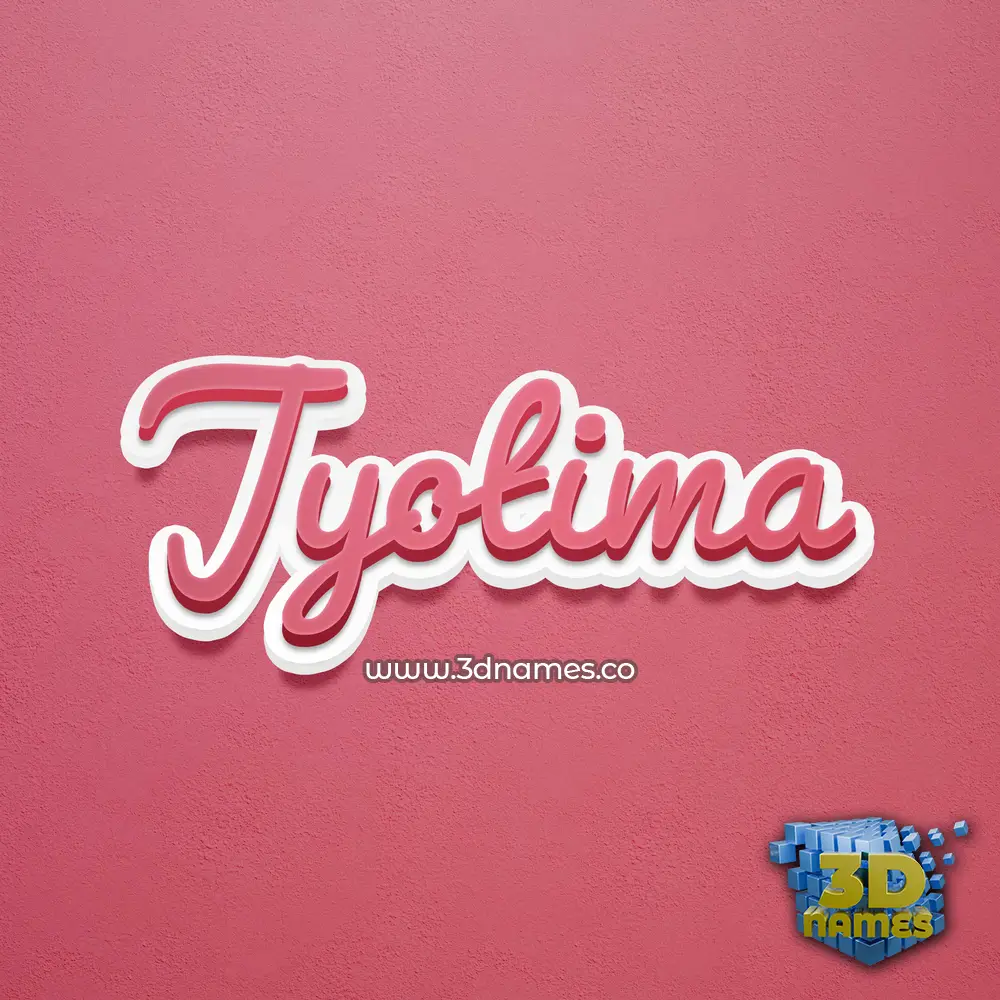jyotima in Red Scribble style - 3D name wallpaper