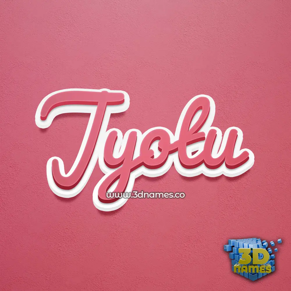 jyotu in Red Scribble style - 3D name wallpaper