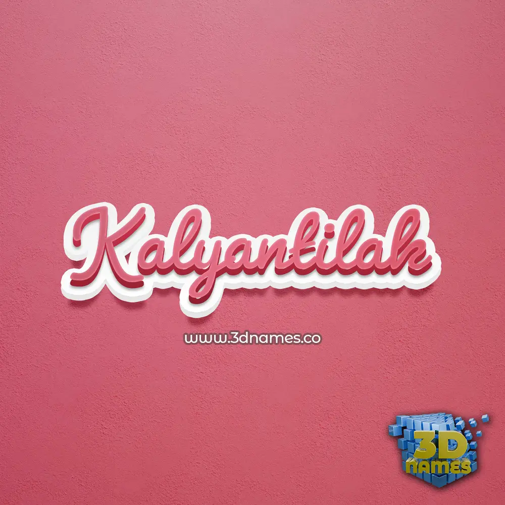kalyantilak in Red Scribble style - 3D name wallpaper