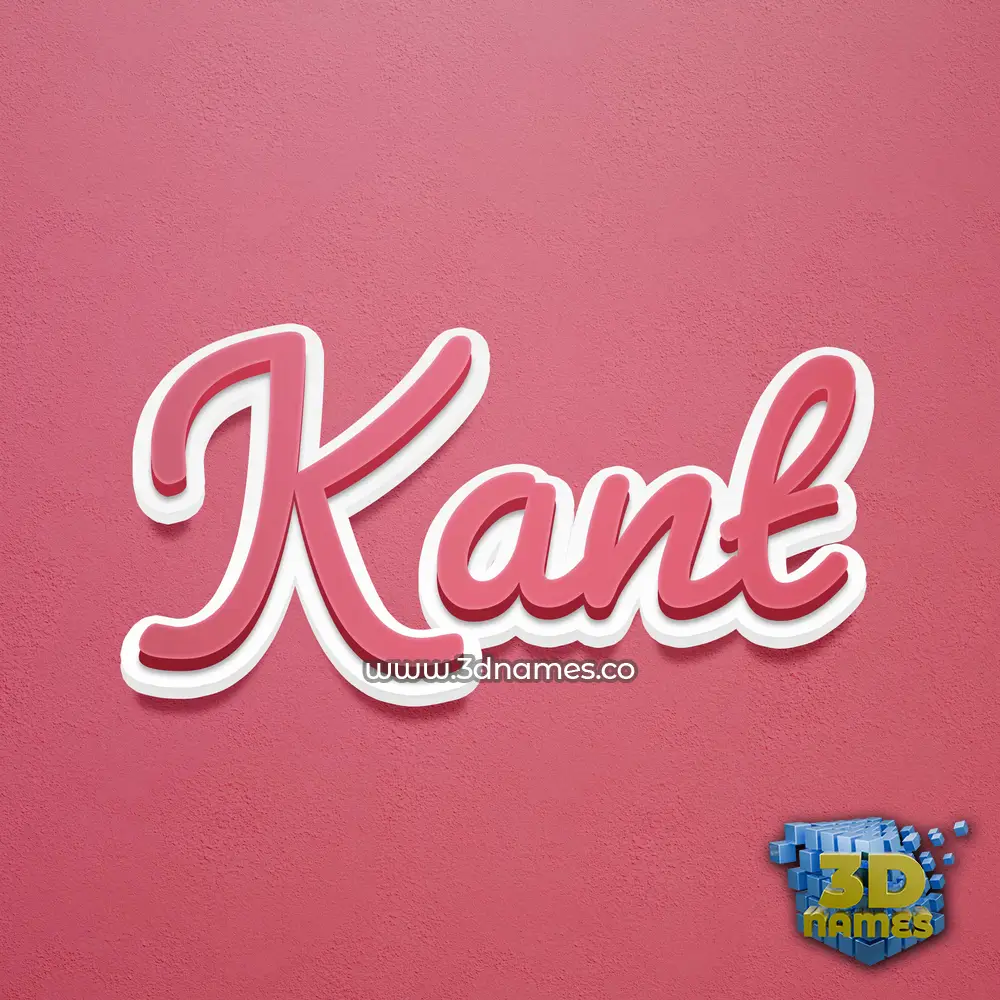 kant in Red Scribble style - 3D name wallpaper