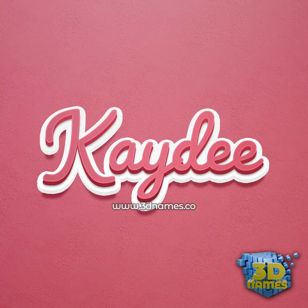 kaydee in Red Scribble style - 3D name wallpaper