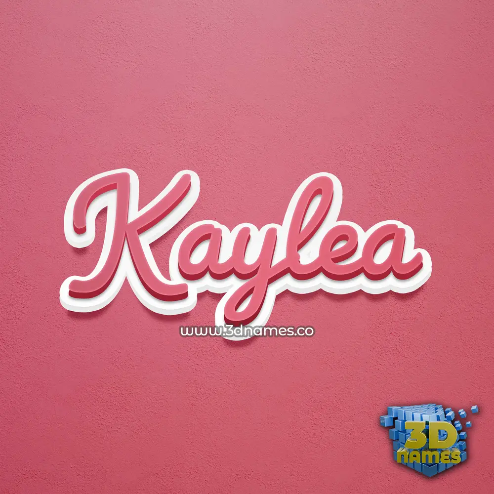 kaylea in Red Scribble style - 3D name wallpaper