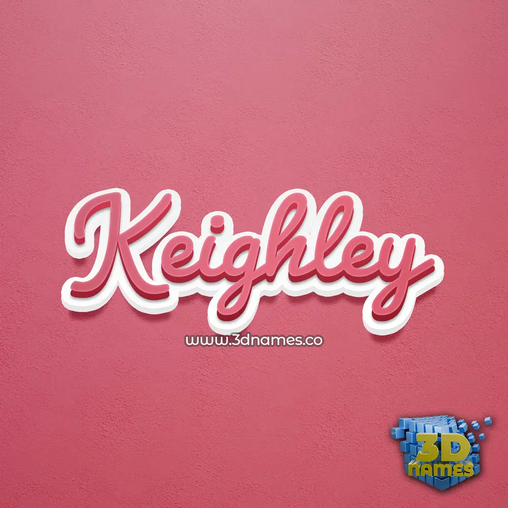 keighley in Red Scribble style - 3D name wallpaper