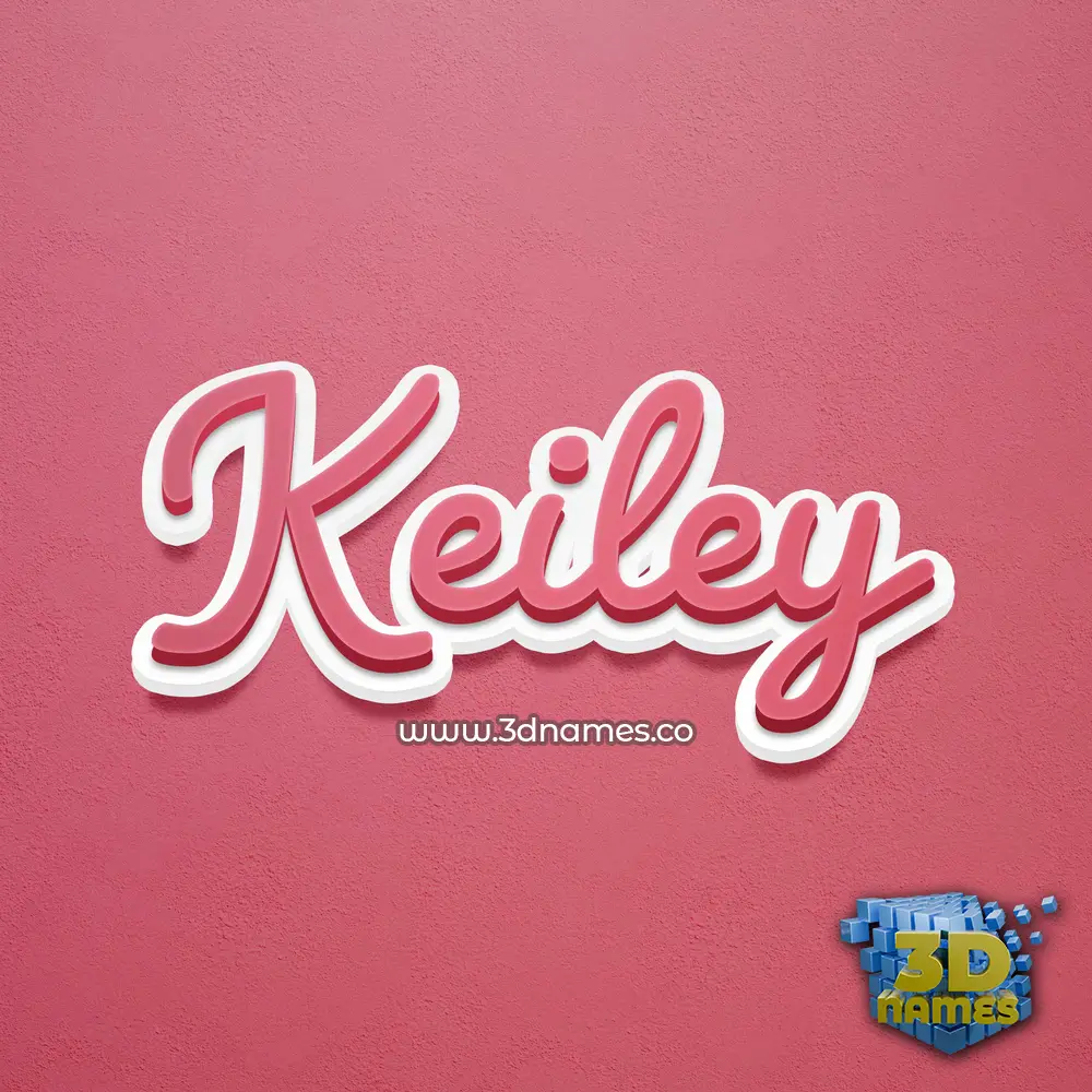 keiley in Red Scribble style - 3D name wallpaper