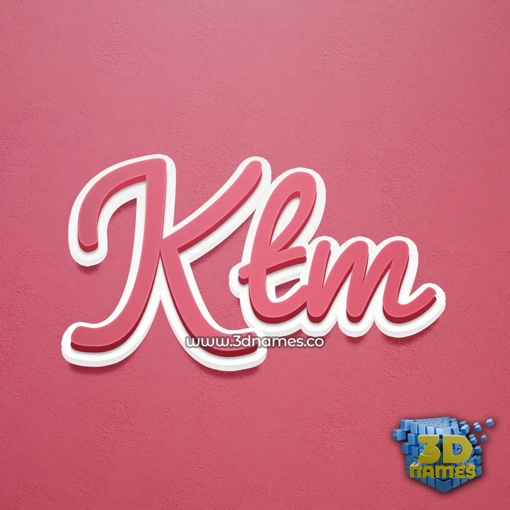 ktm in Red Scribble style - 3D name wallpaper