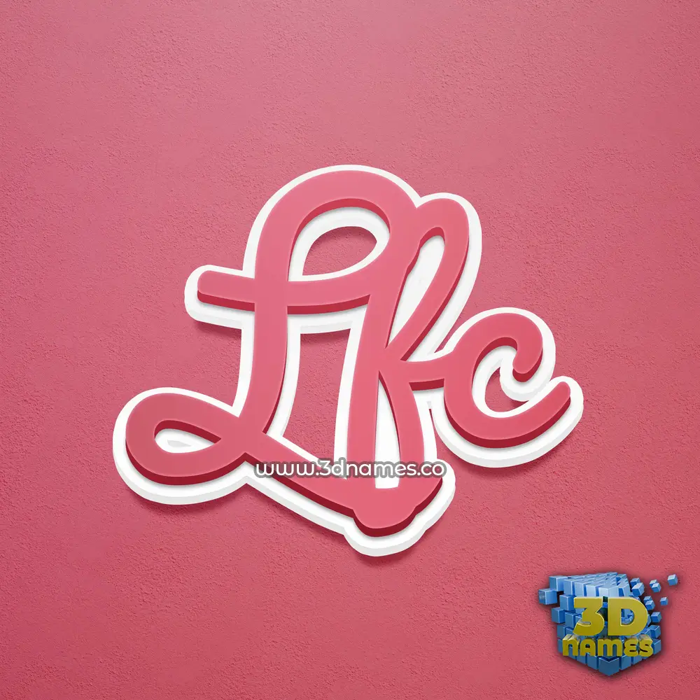 lfc in Red Scribble style - 3D name wallpaper
