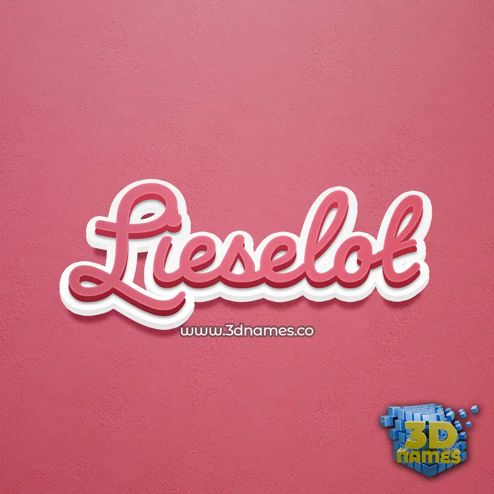 lieselot in Red Scribble style - 3D name wallpaper