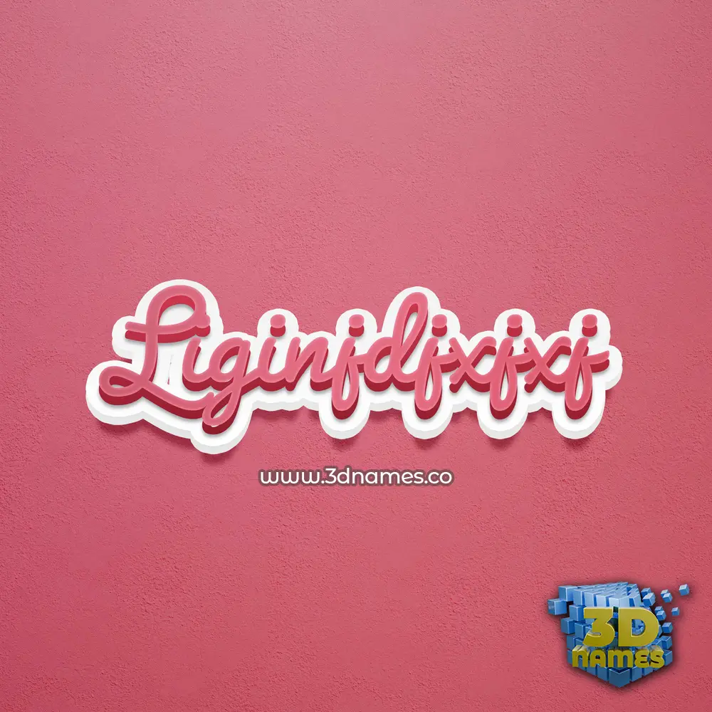 liginjdjxjxj in Red Scribble style - 3D name wallpaper