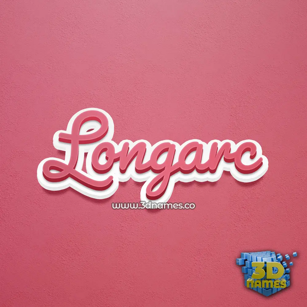 longarc in Red Scribble style - 3D name wallpaper