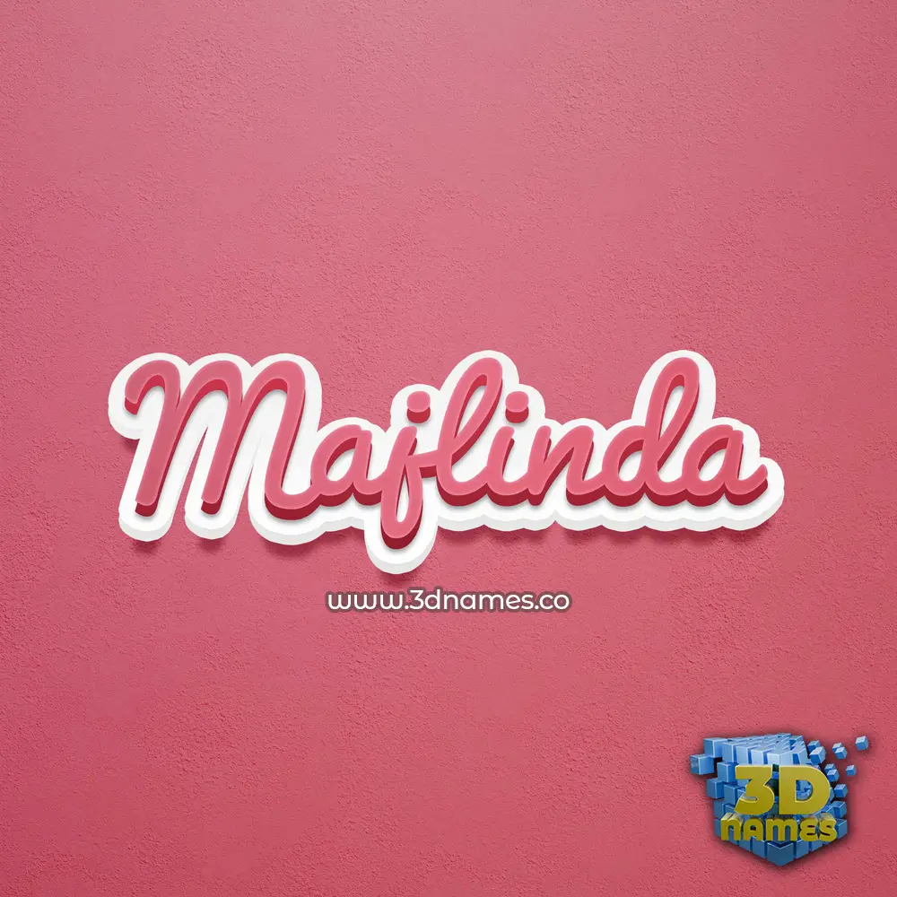 majlinda in Red Scribble style - 3D name wallpaper