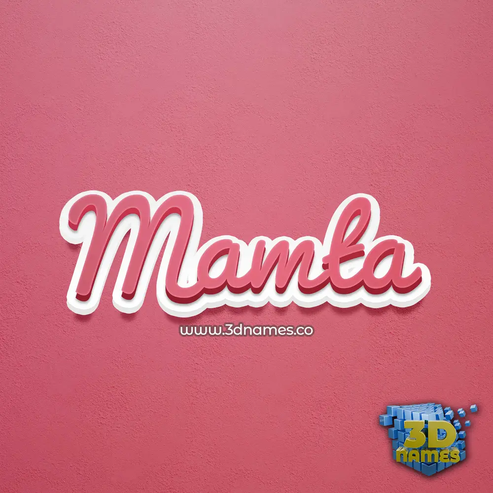 mamta in Red Scribble style - 3D name wallpaper