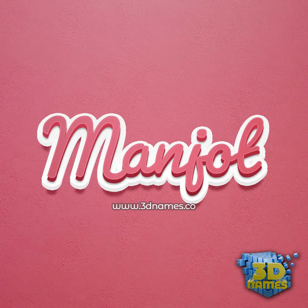 manjot in Red Scribble style - 3D name wallpaper