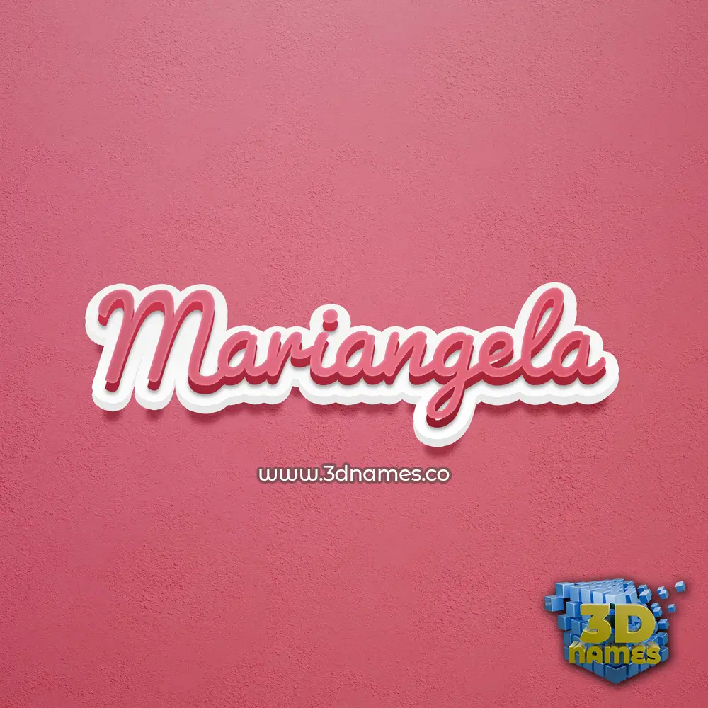 mariangela in Red Scribble style - 3D name wallpaper