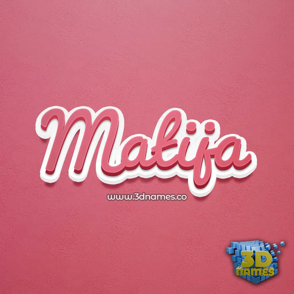 matija in Red Scribble style - 3D name wallpaper