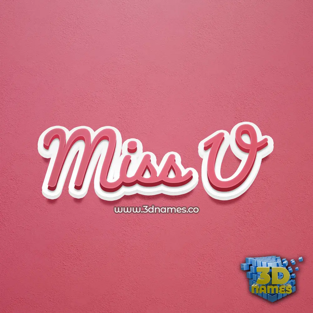 miss u in Red Scribble style - 3D name wallpaper