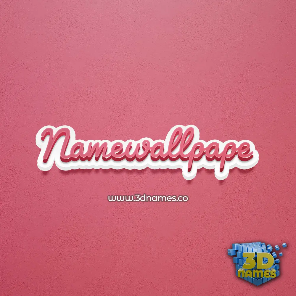 namewallpape in Red Scribble style - 3D name wallpaper