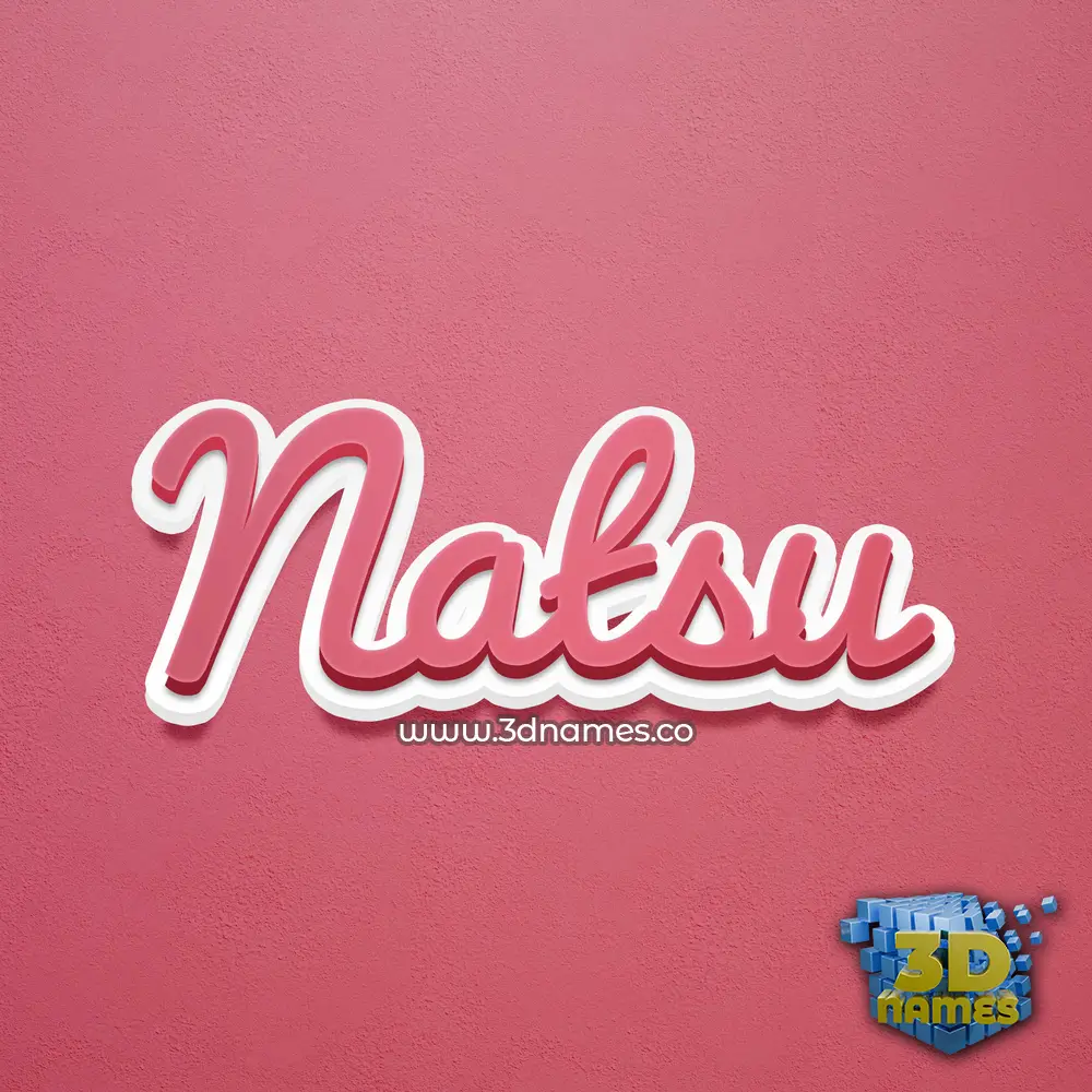 natsu in Red Scribble style - 3D name wallpaper