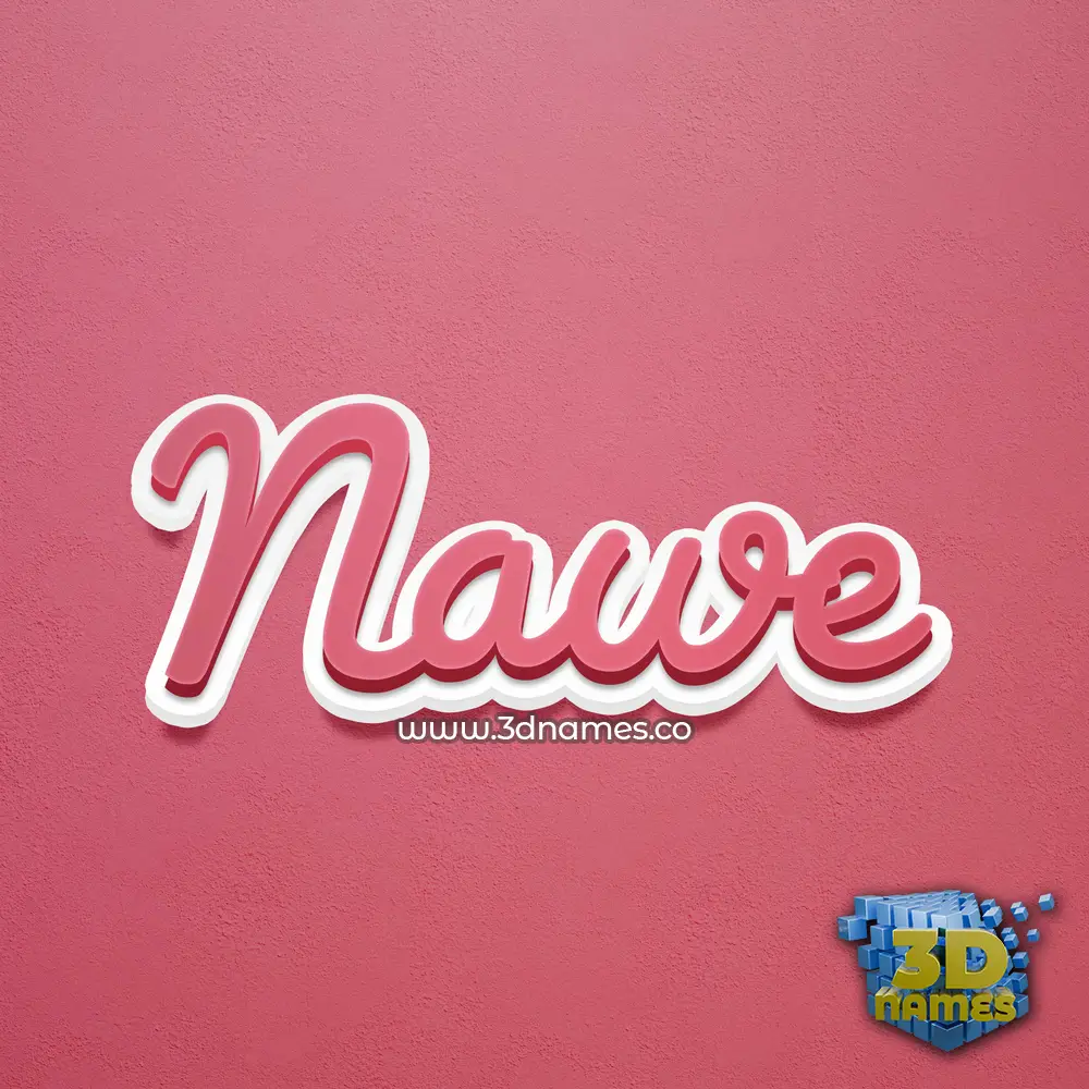 nawe in Red Scribble style - 3D name wallpaper