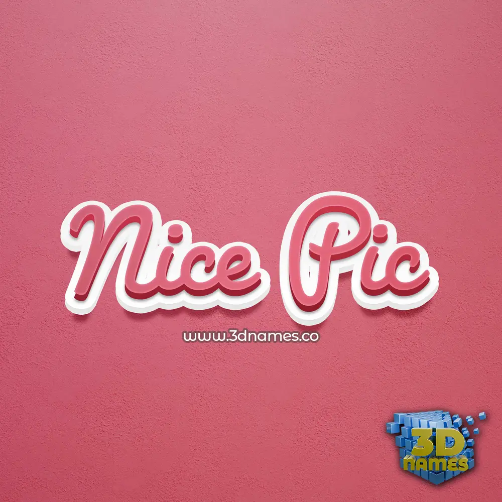 nice pic in Red Scribble style - 3D name wallpaper