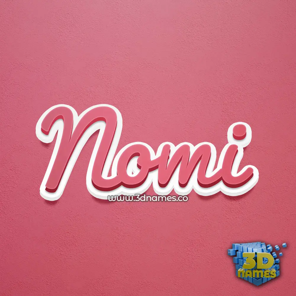 nomi in Red Scribble style - 3D name wallpaper