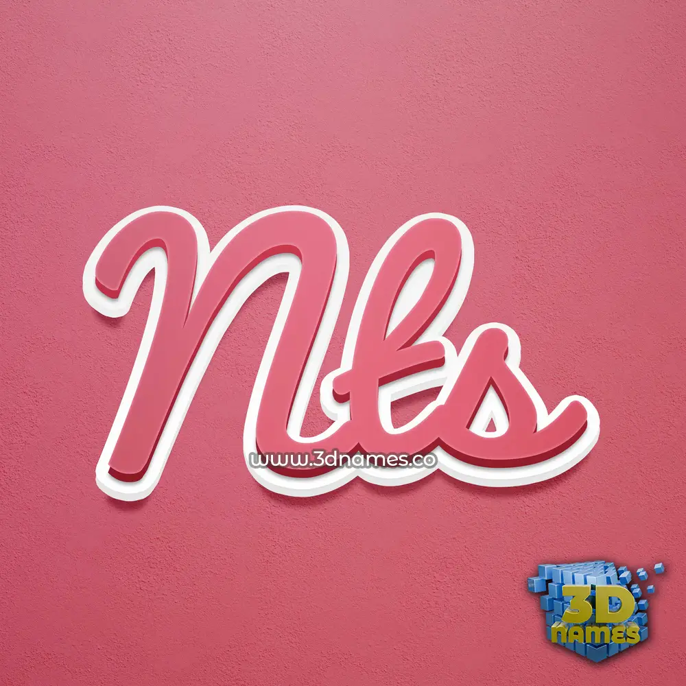 nts in Red Scribble style - 3D name wallpaper