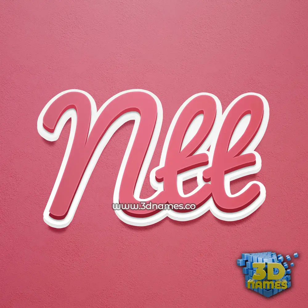 ntt in Red Scribble style - 3D name wallpaper