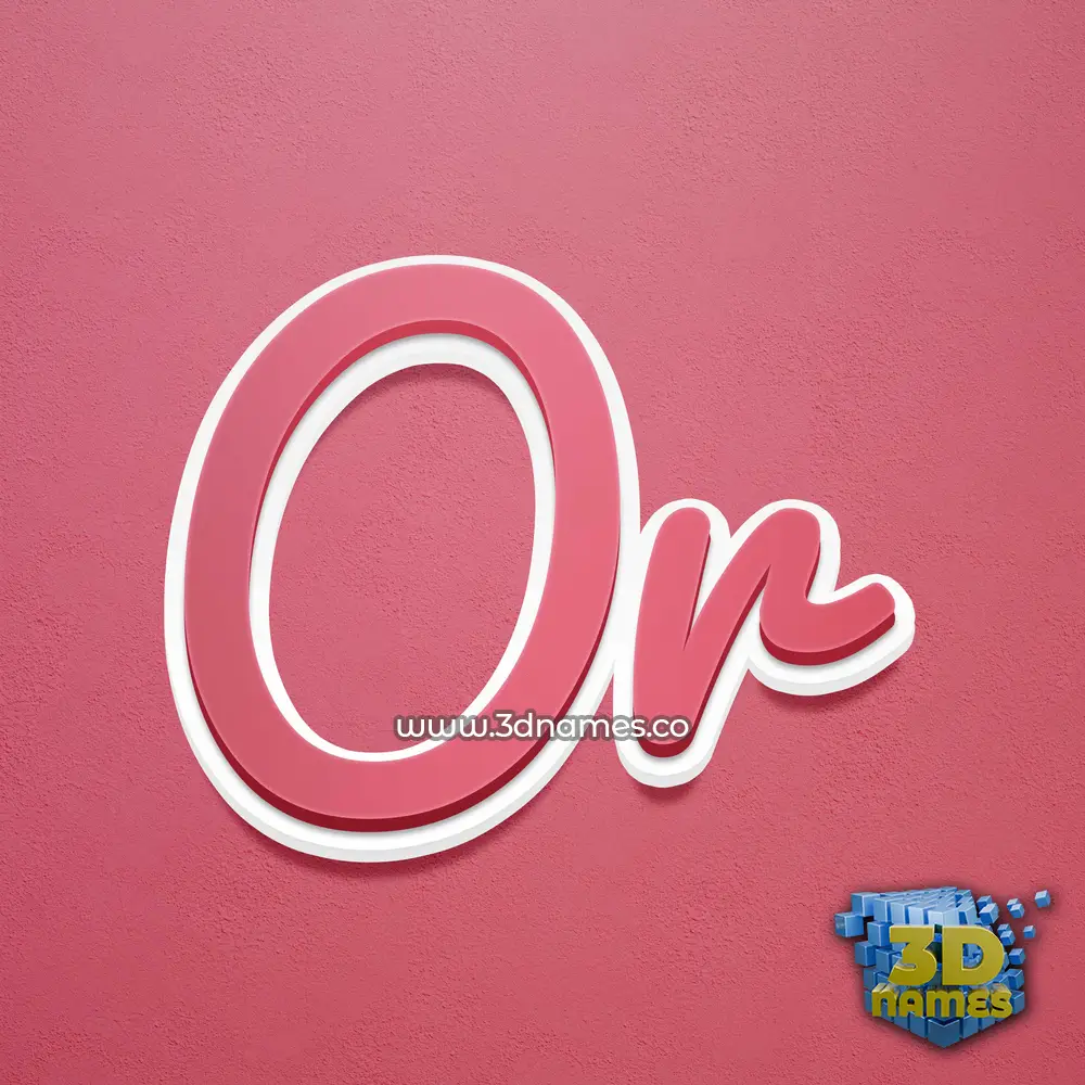 or in Red Scribble style - 3D name wallpaper
