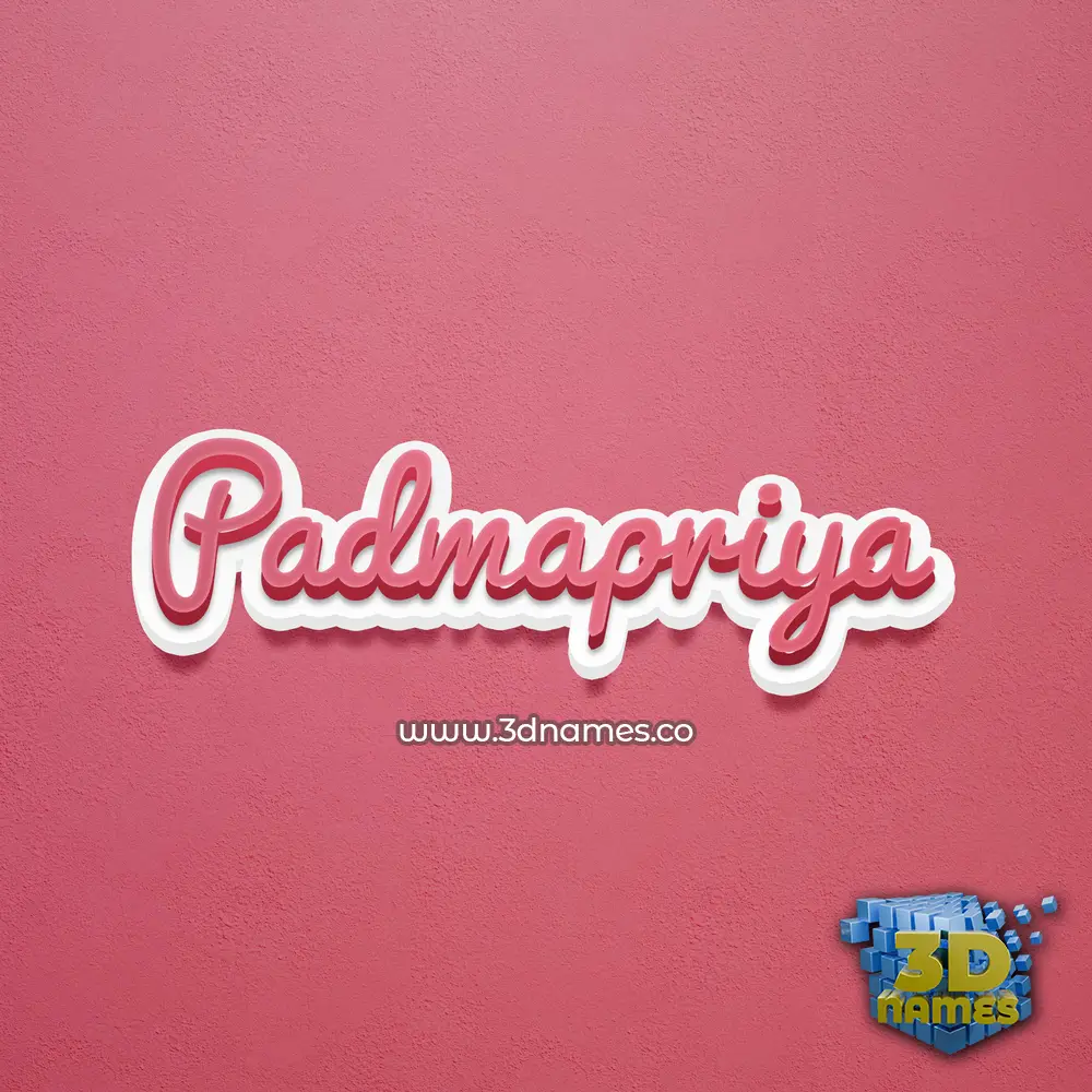 padmapriya in Red Scribble style - 3D name wallpaper