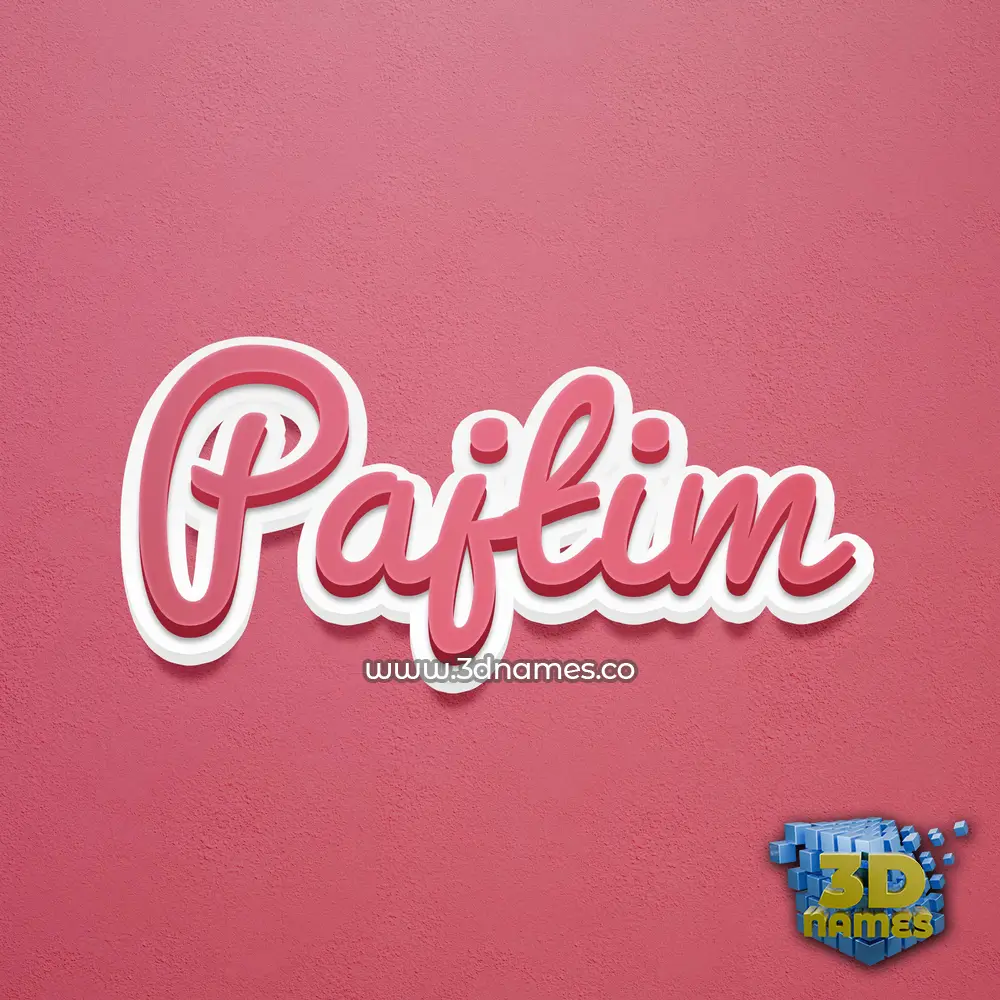 pajtim in Red Scribble style - 3D name wallpaper
