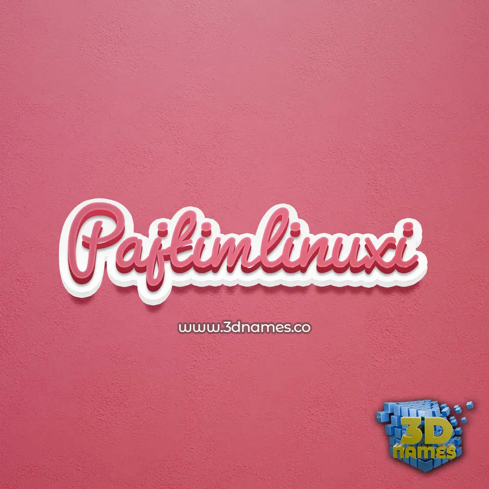 pajtimlinuxi in Red Scribble style - 3D name wallpaper