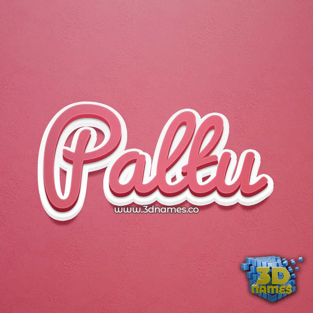 paltu in Red Scribble style - 3D name wallpaper