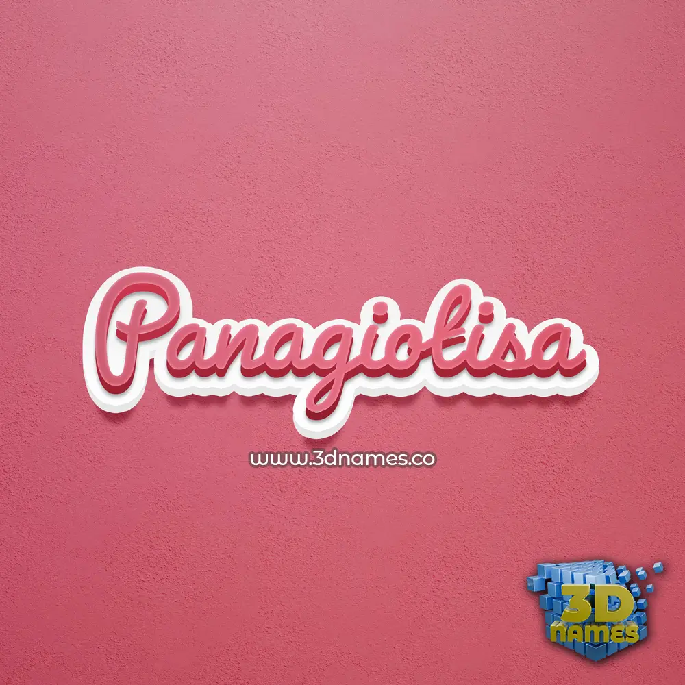 panagiotisa in Red Scribble style - 3D name wallpaper