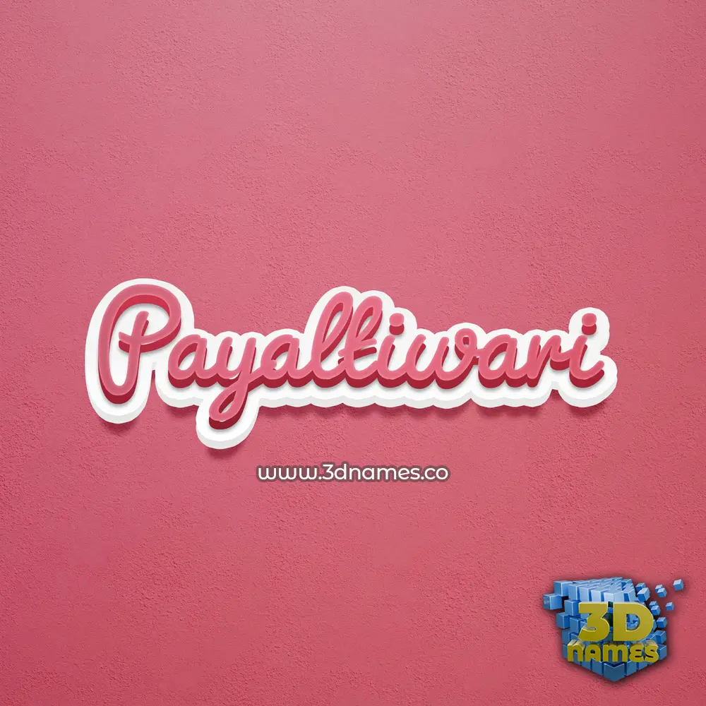 payaltiwari in Red Scribble style - 3D name wallpaper