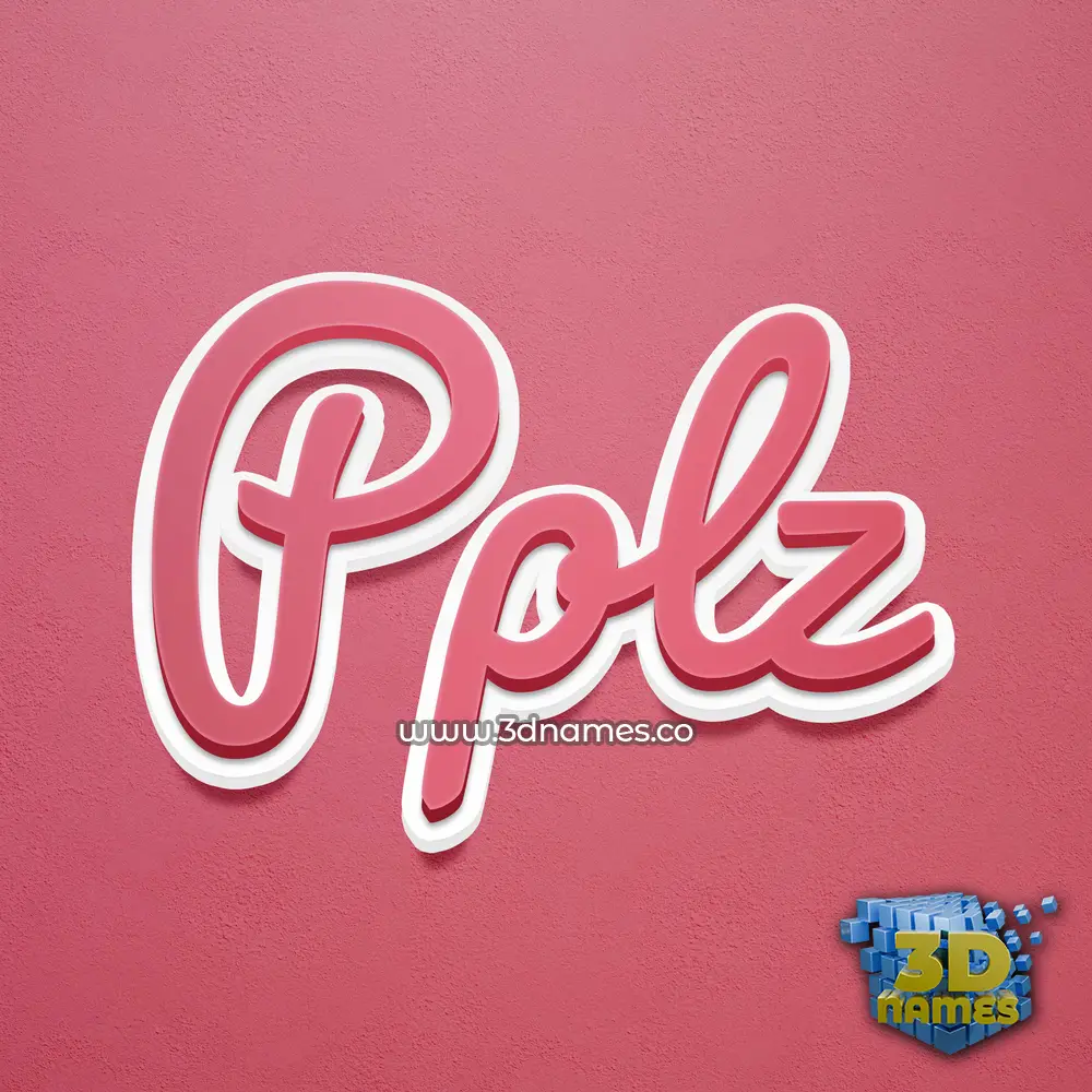 pplz in Red Scribble style - 3D name wallpaper