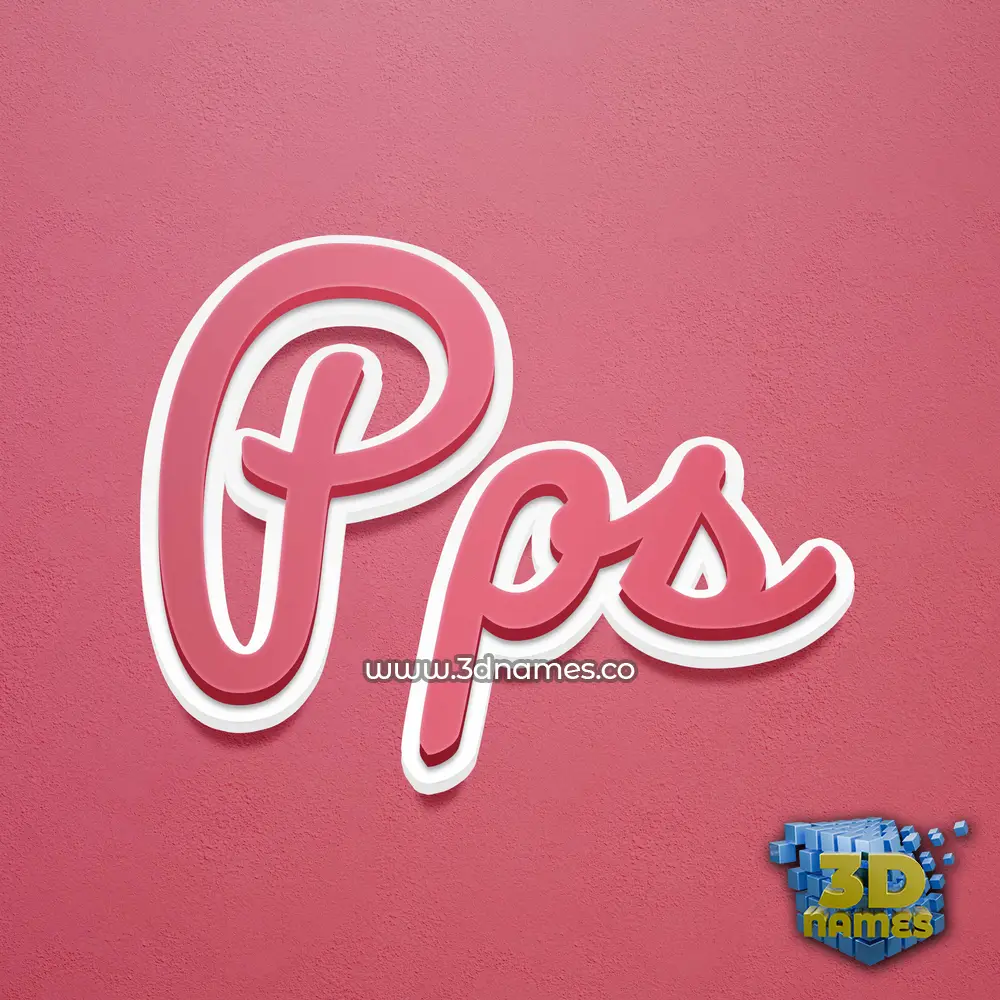 pps in Red Scribble style - 3D name wallpaper