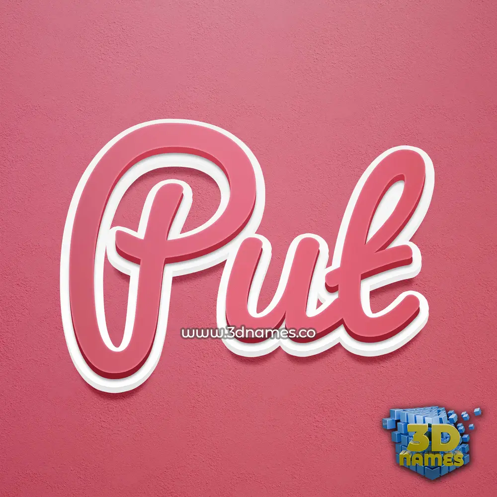 put in Red Scribble style - 3D name wallpaper