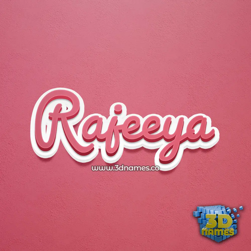 rajeeya in Red Scribble style - 3D name wallpaper