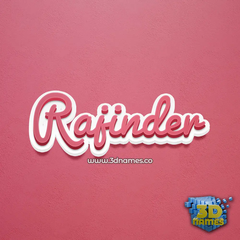 rajinder in Red Scribble style - 3D name wallpaper