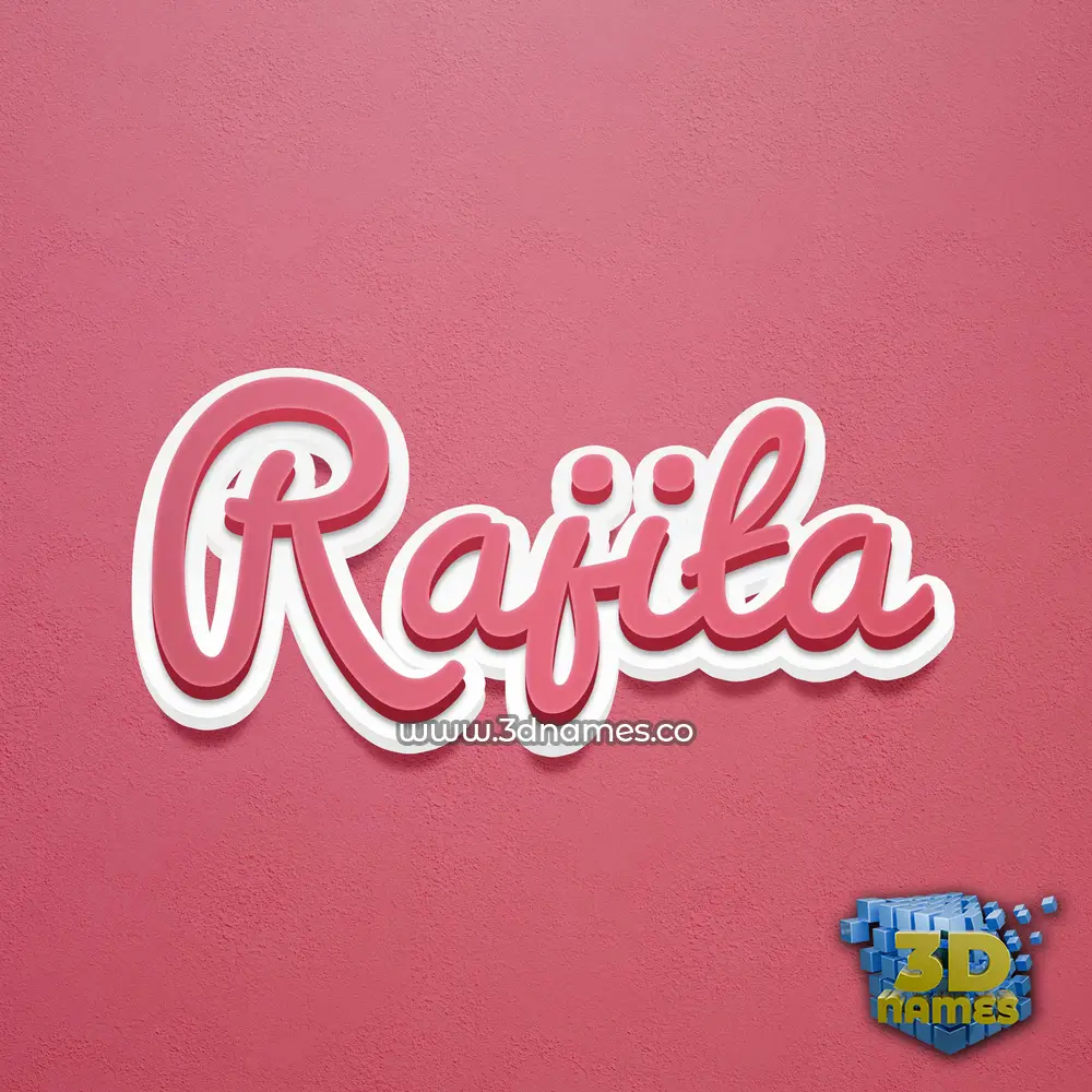 rajita in Red Scribble style - 3D name wallpaper